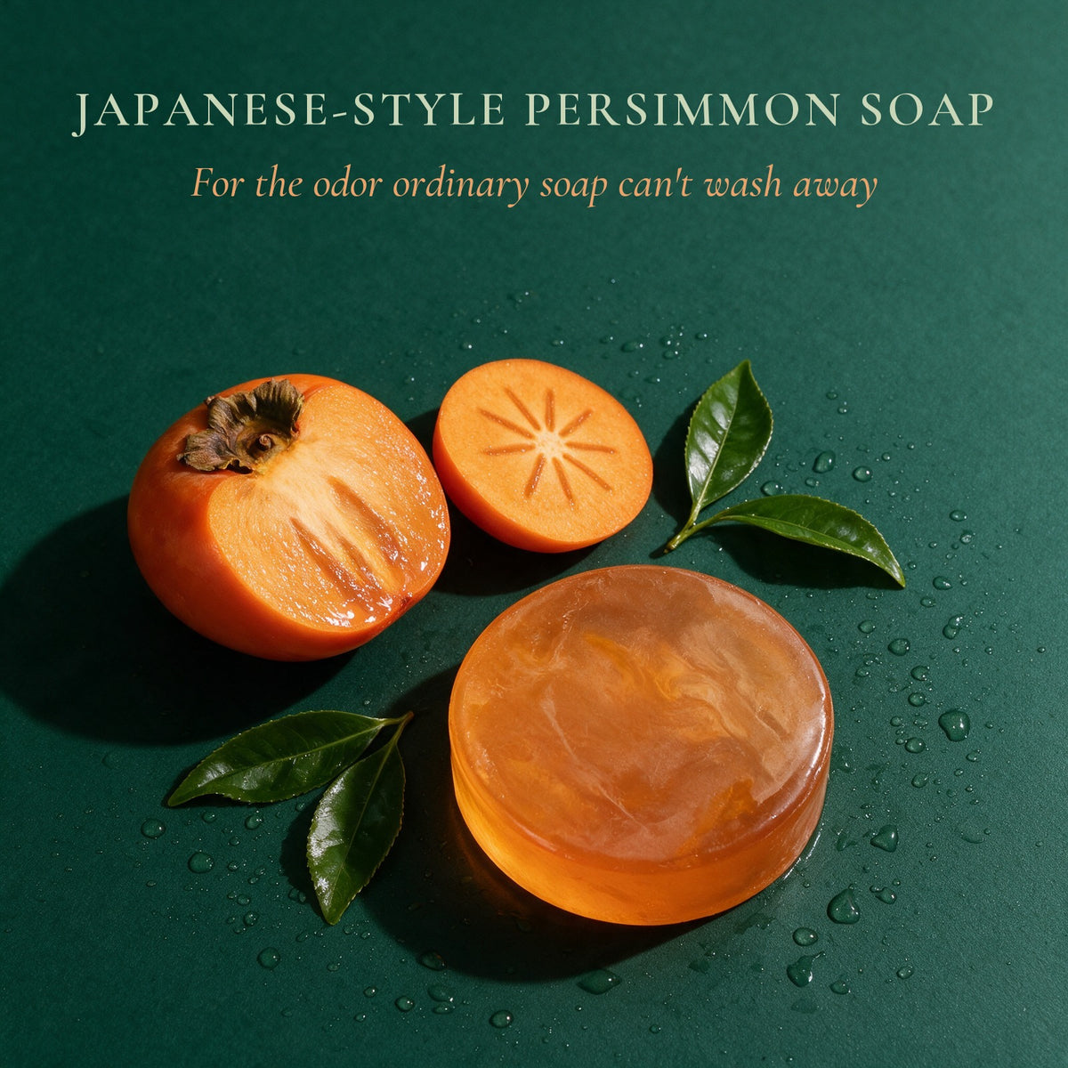 Japanese-style persimmon soap for the odor ordinary soap can't wash away