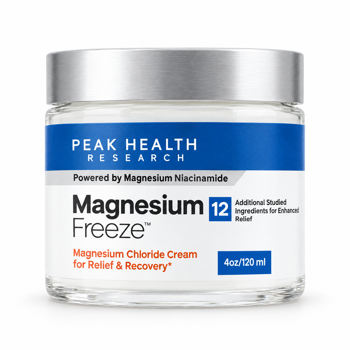 Magnesium Freeze magnesium chloride cream, 4 oz jar